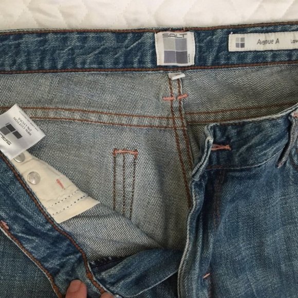 Avenue A Salt Low Rise Flare Blue Jeans Sz 30 - Picture 3 of 4